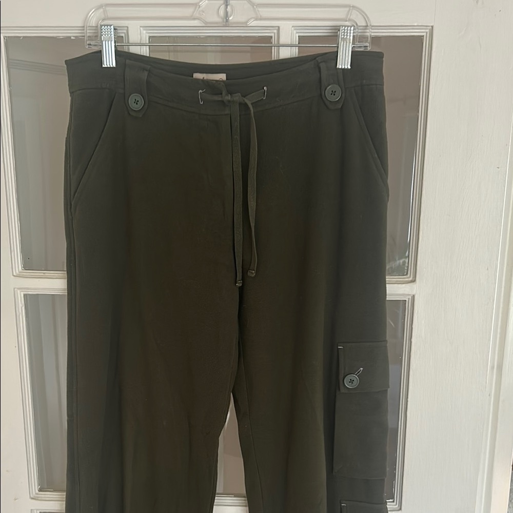 Anthropologie Olive Green Cargo Pants